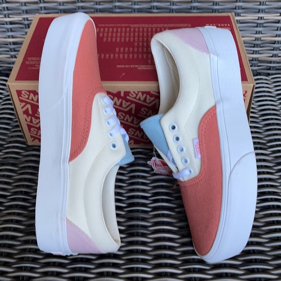 Vans Era Platform Twill Pastel Block/True White WMNS - Picture 12 of 16